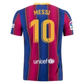 Jalkapallo Peliasut FC Barcelona Lionel Messi 10 Kotipaita 2020-2021 Lyhythihainen